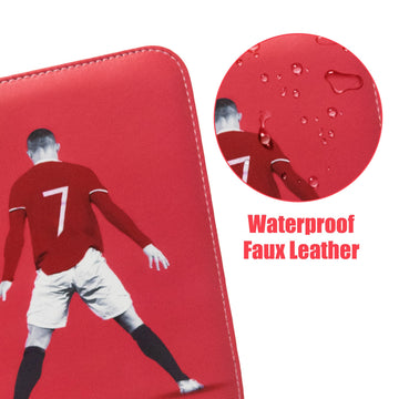 Soccer Card Binder 400 Pockets for Soccer Trading Cards Collectors Portable Waterproof Card Storage Book with Removable Clear Sleeves Compatible with Soccer Cards 2025-26