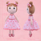 Conzy Stuffed Baby Doll Gifts For Girl 44Cm Super Soft Buddy Cuddly Baby Girl Plush Toy Gifts Wtih Gift Bag 17.3 Inches In Stand