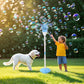 Palksky Bubble Machine With Lights For Outdoor - 2Pack, Height 47 Inches Bubbles Blower Maker For Kids Toddlers, Battery Automat