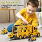 JUKUDAHU Truck Toys for 3 4 5 6 Years Old Boys, Toddler Car Toys for Toddler Boys Ages 3-5, Construction Toys Car Carrier Vehicl