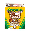 Crayola Colors of The World Markers (24 Count), Skin Tone Markers for Kids, Coloring Book Supplies, Skin Colored Markers, Gifts 