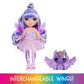 Rainbow High Littles Rainbow Fantasy Fairies + Pet - Amethyst, Purple 5.5 Posable Small Doll & Fantasy Pegasus Unicorn Pet With