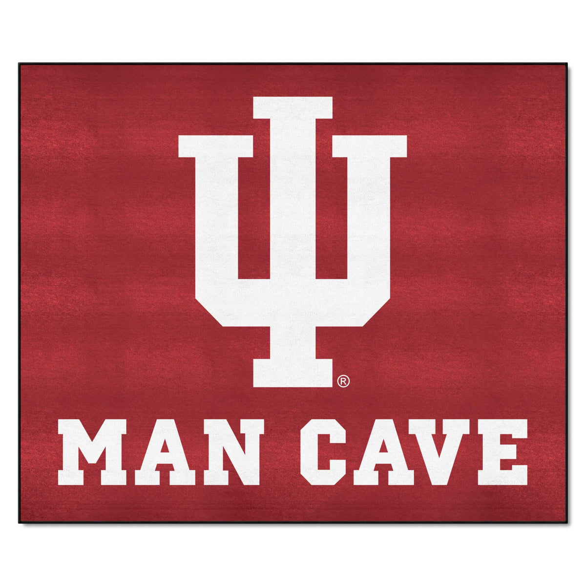 FANMATS 14554 Indiana Hooisers Man Cave Tailgater Rug - 5ft. x 6ft. Sports Fan Area Rug, Home Decor Rug and Tailgating Mat
