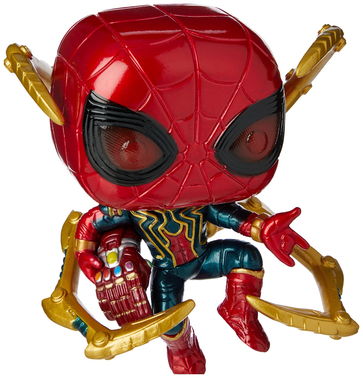 Funko Pop! Marvel Iron Spider with Nano Gauntlet - Vinyl Figure, Multicolor, US One-Size, Model 45138
