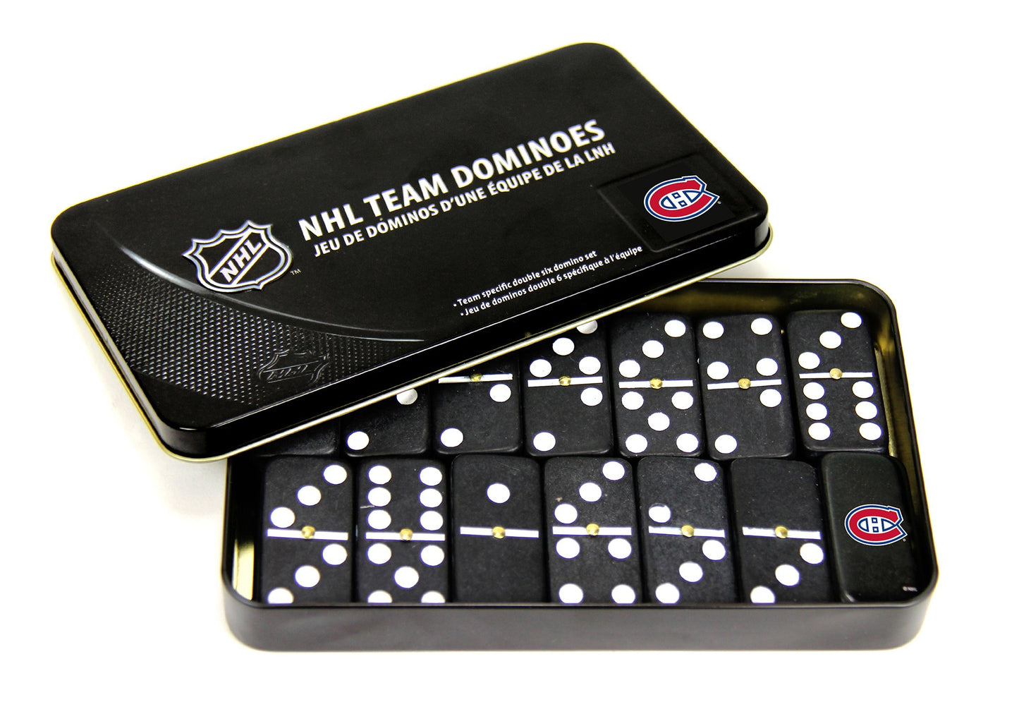 Rico Industries Nhl Montreal Canadiens Domino Set In Metal Gift Tin