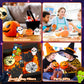 FIDWOD 64pcs Halloween Party Favors for Kids: Stocking Fillers Pop Keychains - Box Fillers Party Favours for Children- Fidget To