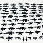 Brick Loot Mega Weapon Pack – 80 Battle-Ready Accessories for Lego Minifigures – Large, Black, ABS Plastic