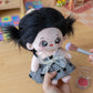 CALEMBOU Plush Doll, 20cm Cotton Doll with Skeleton, Cute Anime Plushies Soft Stuffed Dress Up Doll, Kawaii Plush Toys Rag Dolls