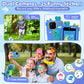 Jusvenmt Kids Dinosaur Toy Phone, Touchscreen, Dual Camera, 44 Games, 32GB Card, Child-Size, Blue, Model S3