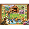 500 Piece Puzzles for mature-themeds Funny Cat Animal Jigsaw Puzzles 500 Pieces mature-themed Puzzles Pet Lover Family Challenging Game Gift for Friends 20.5x15IN