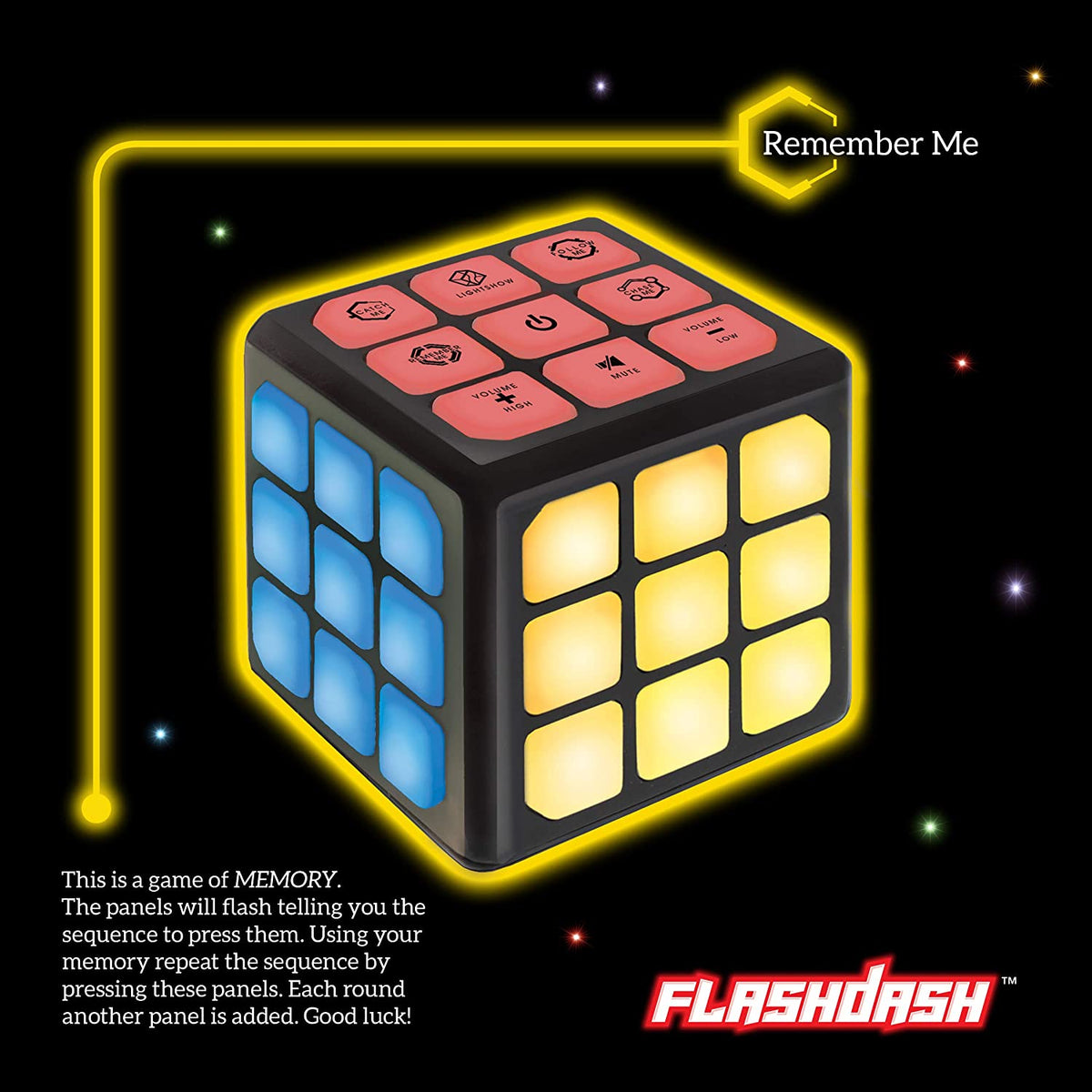 Flashing Cube Electronic Memory & Brain Game