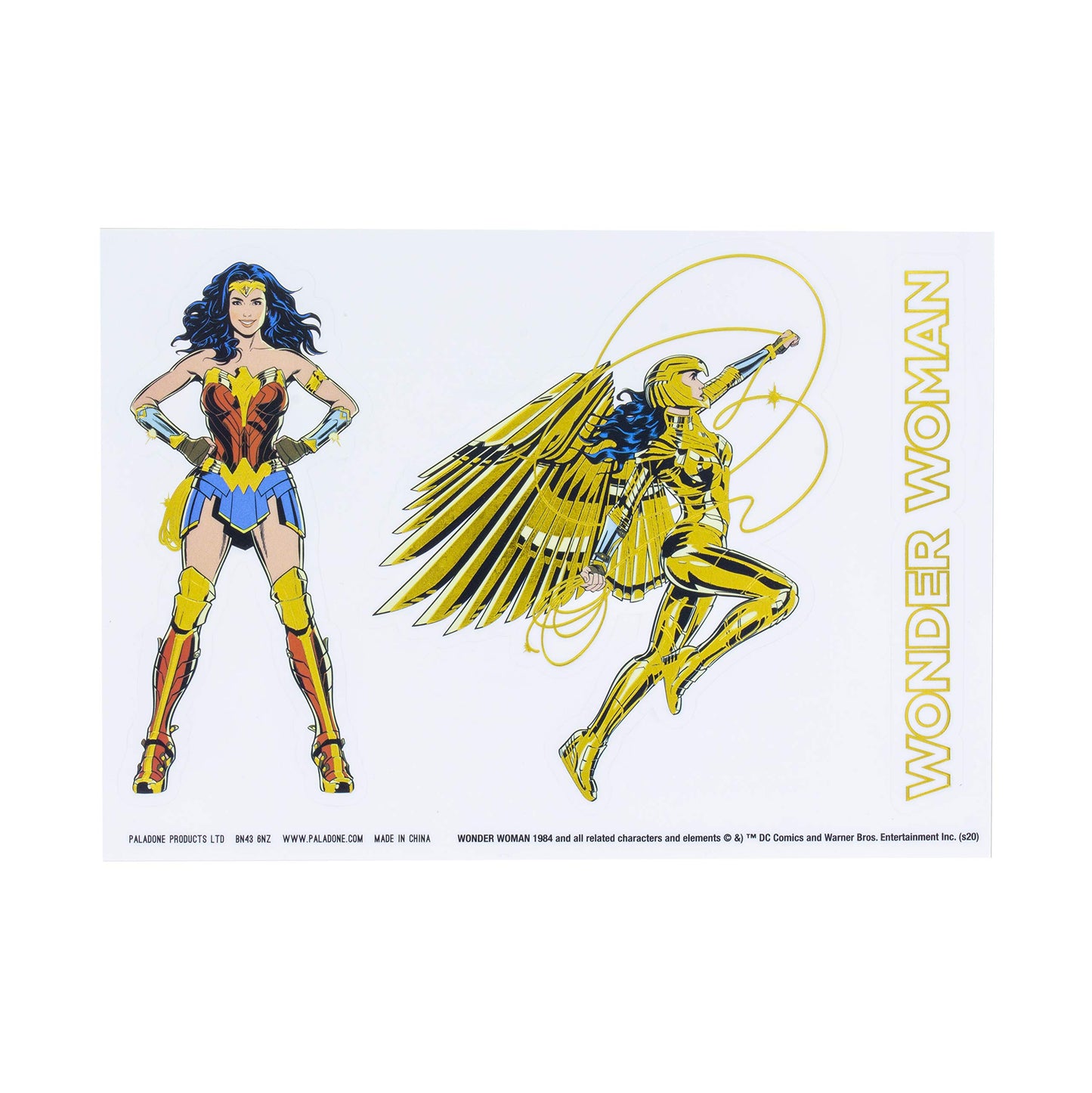 Paladone Dc Comics Wonder Woman 1984 Gadget Decals, 4 Sheets, Pp6775Wwf