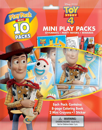 Toy Story Disney 4 Mini Coloring Play Packs Bendon 45026
