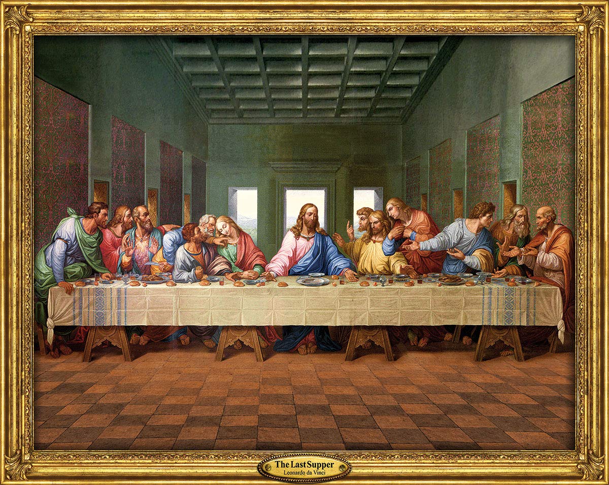 White Mountain 1000 Piece Jigsaw Puzzle - Last Supper Design - Chipboard Material