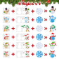 Tioncy 24 Set Snowman Coaster Craft Kits - Winter Snowman Cutouts, DIY Christmas Cup Coasters, Ideal for Family Fun, Classroom H