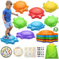Stepping Stones For Kids Outdoor Toys For Toddlers 3-5 8 Pcs Frog Balance Step Stone Up To 265Lbs Indoor Outdoor Toys For Kids O