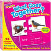 Trend Enterprises: Fun-To-Know Puzzles: What Goes Together?, Learn Related Objects & Their Words, 24 Two-Sided Puzzles, Self-Checking, 48 Puzzles Total, For Ages 3 And Up