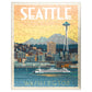 Mypuzzle Seattle, Wa: Ferry, Vintage Poster - Premium 100 Piece Jigsaw Puzzle For Adults