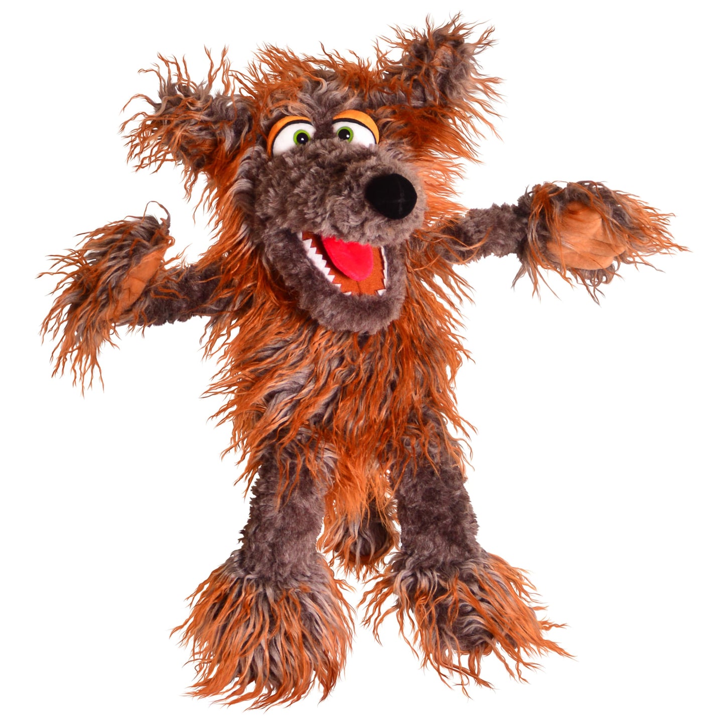 Living Puppets 20-Inch Plush Big Brown Dog Hand Puppet - Fine European Design  Ultra-Soft and Cuddly  Promotes Child Development  Safety Certified  Teacher-Recommended for Boys and Girls