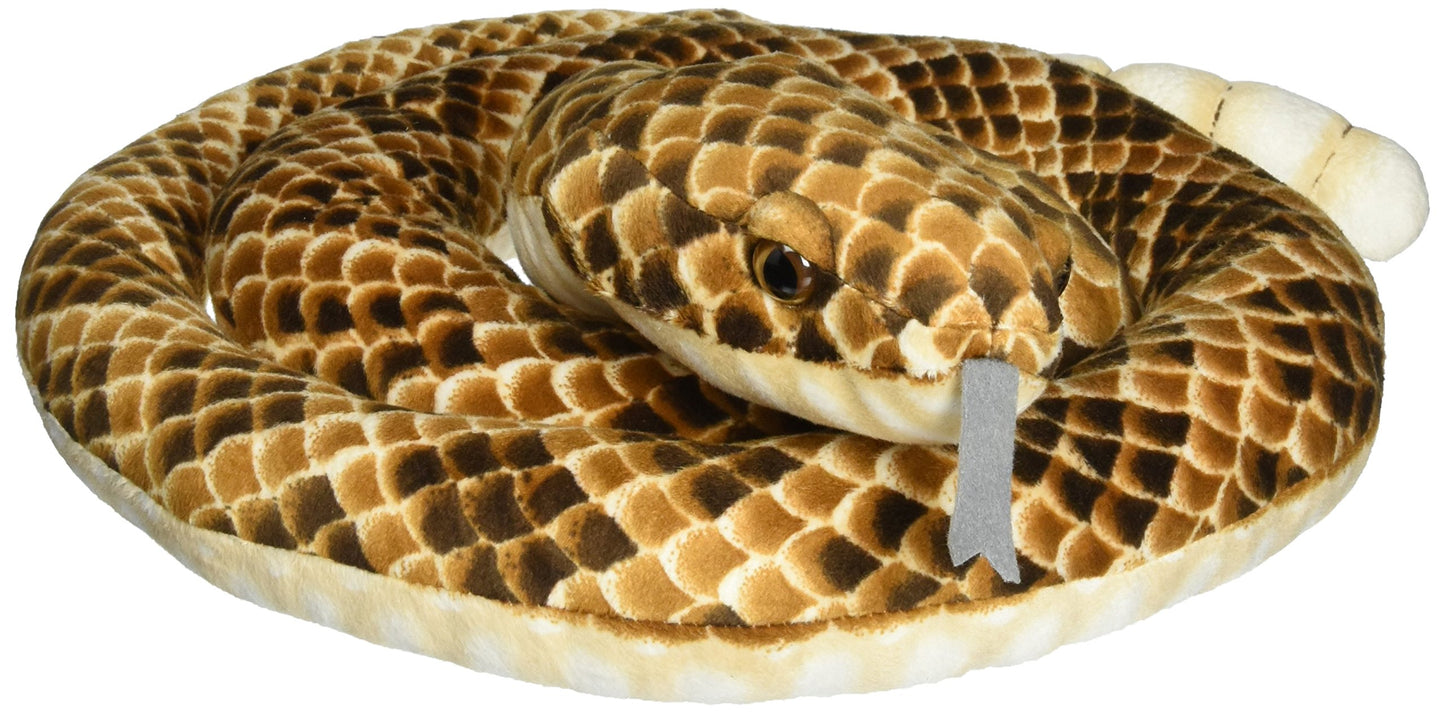 Fiesta Toys Rattlesnake Plush Stuffed Animal, 73" Coiled Brown Model FTSA37388