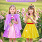 Jeowoqao Princess Dresses For Girls, Princess Dress Up Clothes Little Girls Princess Costumes With Capes Toys Christmas Birthday Gift For Toddler Girl Age 3 4 5 6