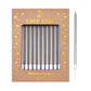 CAKE CODE 24-Count Silver Long Thin Birthday Candles, Cake Candles, Birthday Parties, Wedding Decorations, Party Candles