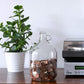 $2,000 Dollar Glass Money Jar - Piggy Bank For Adults - 1 Us Gallon Luxury Money Box Holds Over $2,000 In Dollar Coins!