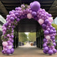 130Pcs Purple Balloons Different Sizes 18'' 12'' 10'' 5'' Balloon Garland Arch Kit Perfect For Birthday Party, Graduation, Baby