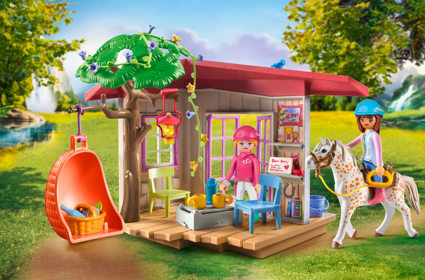 Playmobil 71638 Relaxation Area With Riders - Horses Of Waterfall - Includes Two Characters, A Horse And A Secret Corner For Sup