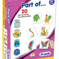 Frank Part of  (40 Pieces) 20 Self-Correcting 2 Pcs Puzzle - Early Learner Jigsaw Puzzle Set with Images for Kids 3 Years and Ab