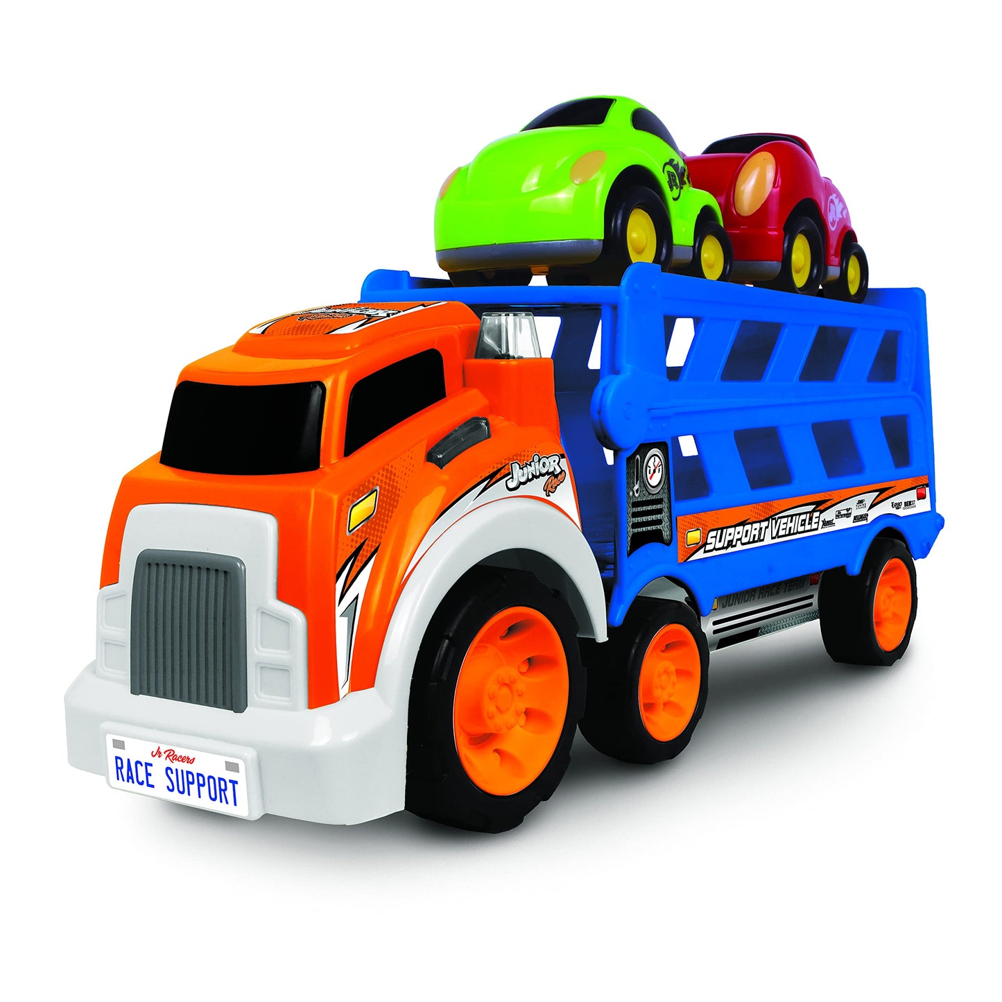 Nkok Junior Racers Free Wheel 2-In-1 Slide Transporter W/ 2 Vehicles