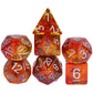 Hddais Dnd Dice Set 7Pcs Orange Polyhedral Dice Set Glitter D&D Dice For Dungeons And Dragons Role Playing Tabletop Games,D N D