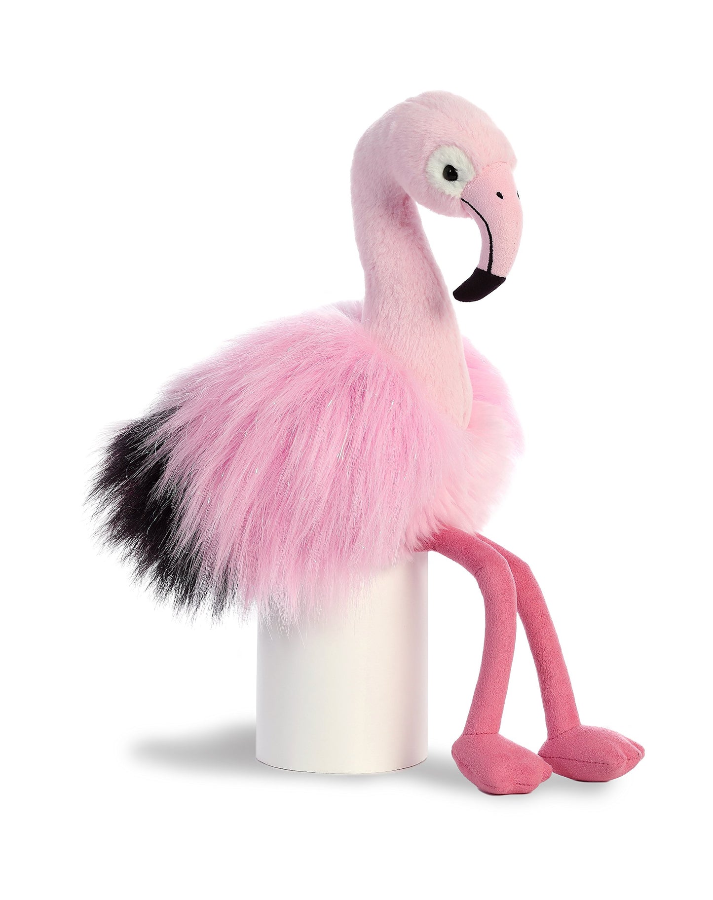 Aurora® Exquisite Luxe Boutique™ Ava Flamingo Stuffed Animal - Luxurious Elegance - Sensory Delight - Pink 12 Inches