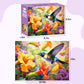 Voluvolu 500 Piece Puzzle For Adults, Jigsaw Puzzle,Flower Hummingbird Jigsaw Puzzles 500 Pieces Birthday Party For Family Kids
