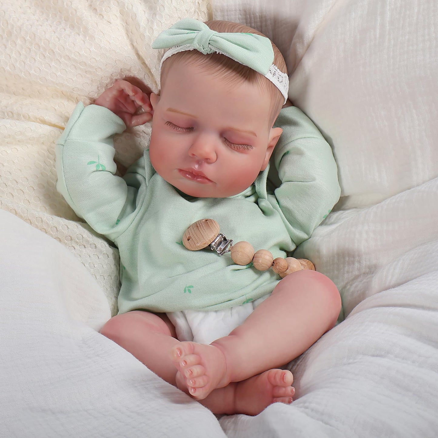 Fancci Reborn Baby Dolls, 20Inch Cute Soft Vinyl Realistic-Newborn Baby Dolls Poseable Real Life Lifelike Baby Dolls W/Doll Acce