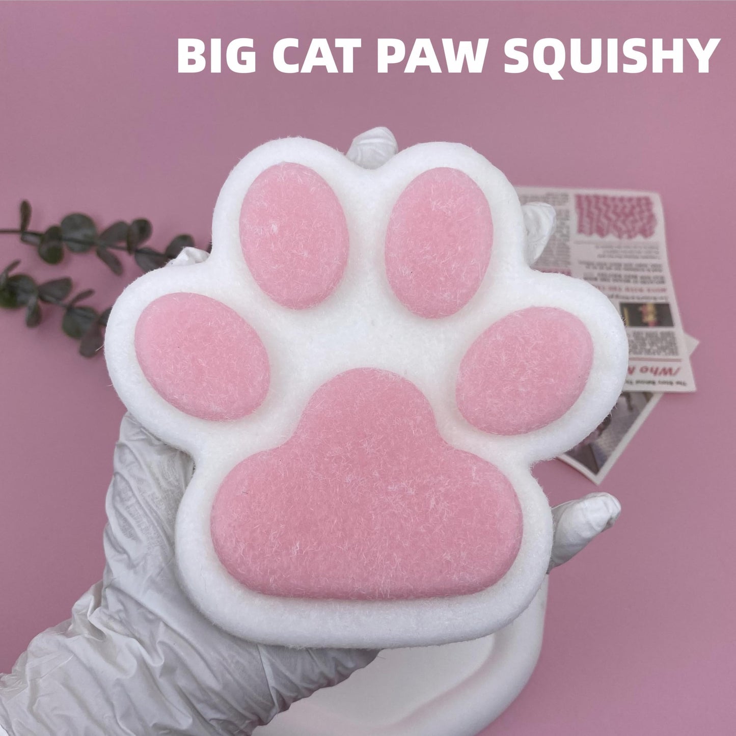 Big Cat Paw Squishy Squeeze Toys 5.5 Inch Large Size Squishies Pinch Family Squishy Cute Soft Silicone Big Cats Paw Tangcii Fidg