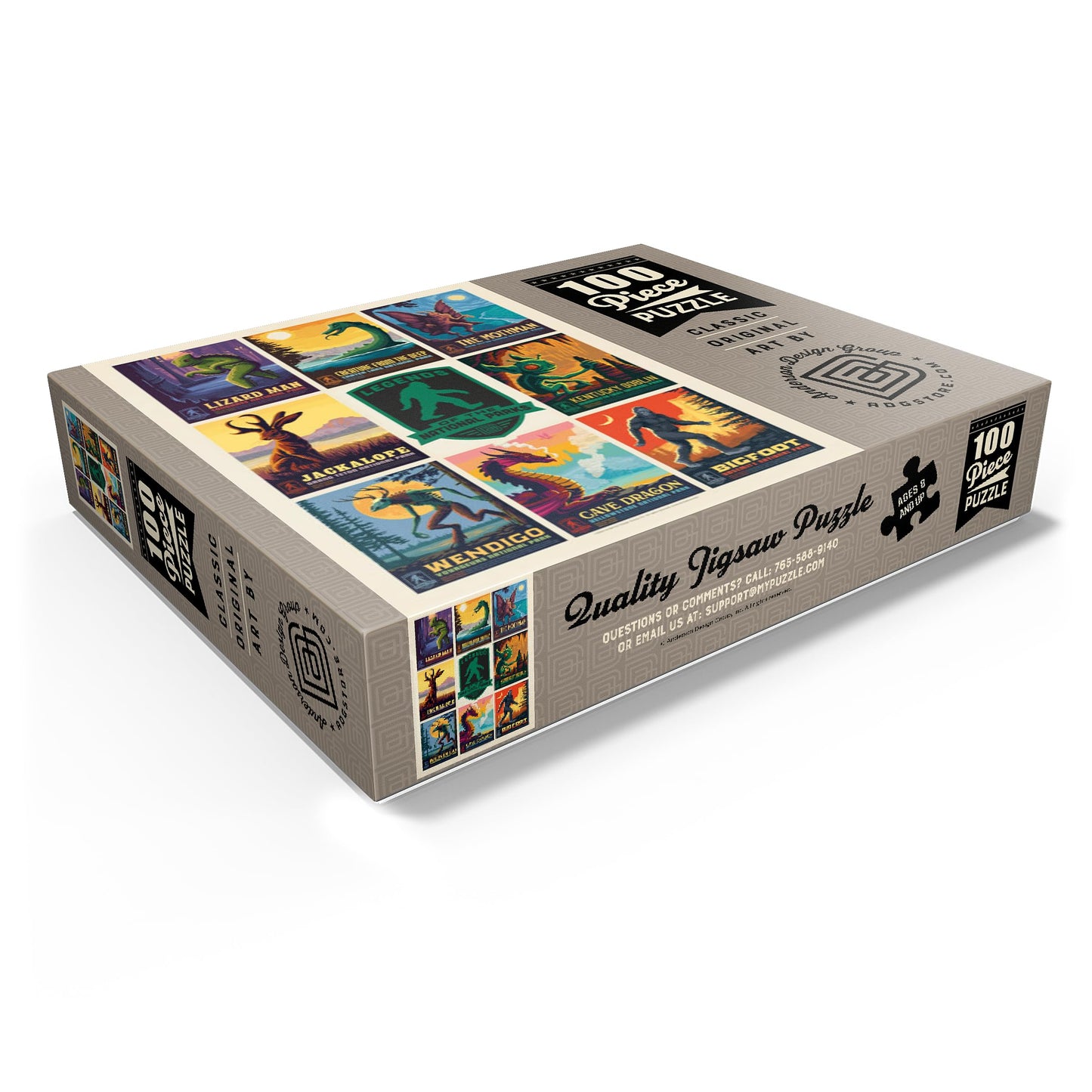 MyPuzzle.com Vintage National Parks 100-Piece Jigsaw Puzzle - Multicolor Cardboard Edition 1