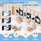Bbwoo High Contrast Baby Toys For Newborn Development - Tummy Time Black And White Baby Toys For 0-3-6-12 Months - Soft Montesso