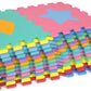 Prosource Kids Foam Puzzle Floor Play Mat With Shapes & Colors 36 Tiles, 12'X12' And 24 Borders