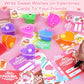28 Pack Valentines Heart Cup Butter Slime With 7 Style Charms Valentine'S Cards, Valentines Day Gifts For Kids Soft & Non-Sticky