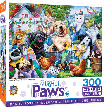 Masterpieces 300 Piece Ez Grip Jigsaw Puzzle - Washing Time - 18''X24''