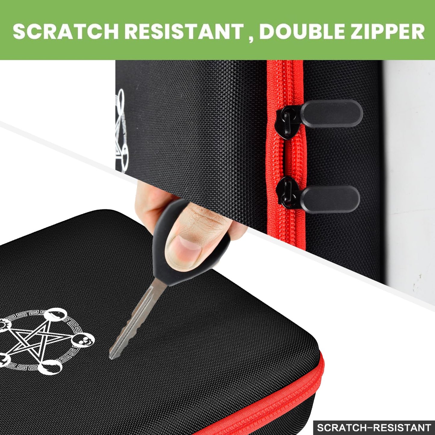 Card Deck Case For Trading Cards, Card Storage Box Holder For Magic The Gathering Booster/For Cards Against Humanity/For Cah Tcg Mtg Commander/For Yugioh/Football/Topps Sports Collectible Cards(Red)