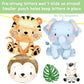 Jungle Safari Animal Banners 2pcs Safari Animals Birthday Party Cutout Banners Animal Theme Party Garland Decorations for Wild O
