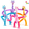 JOYIN 4 Pcs Pop Tubes Suction Cup Giraffe Toys, Autism Sensory Gifts Fidget Toys for Kids Toddler Boys Girls Year Ages 3 4 5 6 7