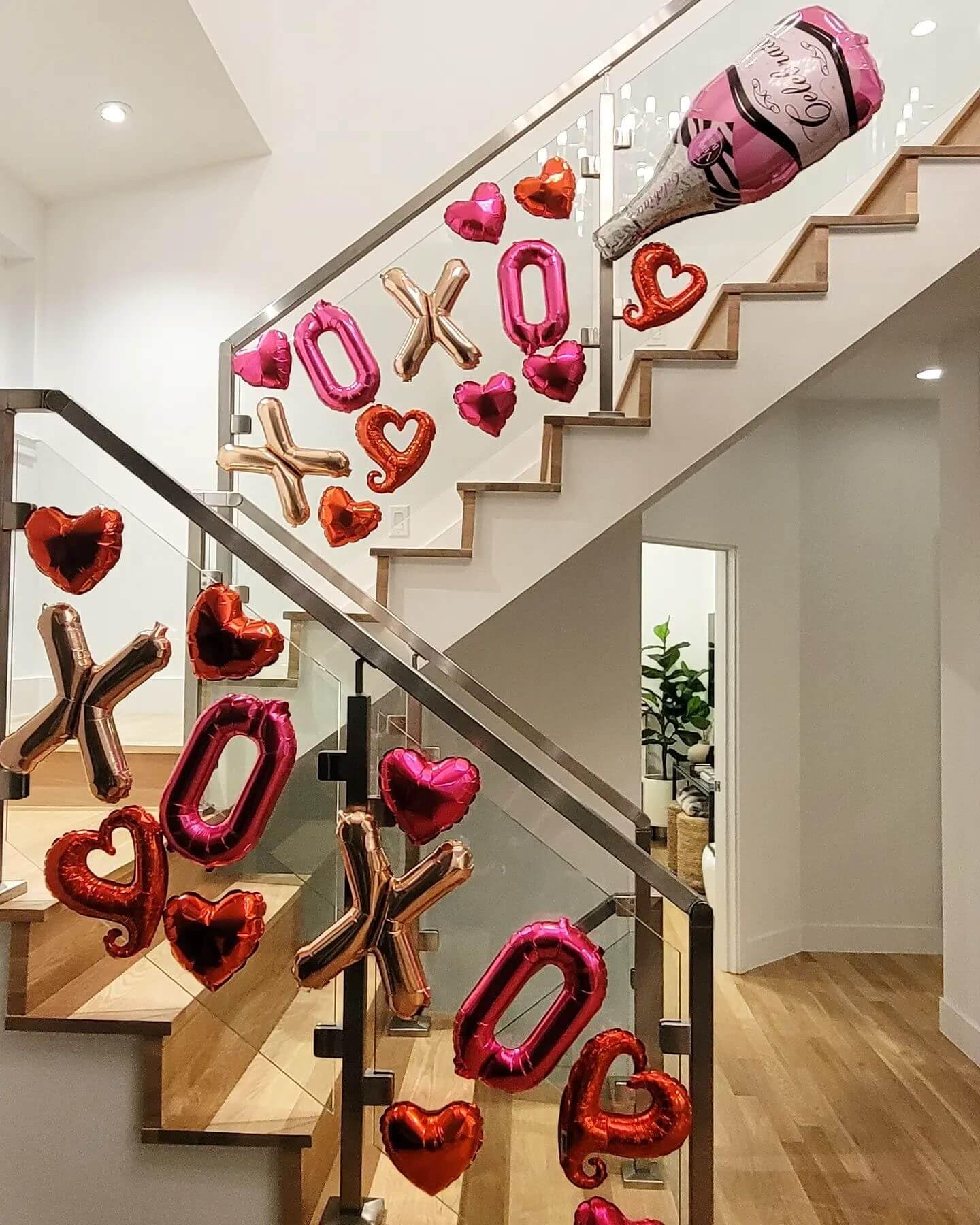 Red Xoxo Ballloons Red Heart Balloons Red Valentins Day Decorations Balloons For Valentines Day Bridal Shower Wedding Party Deco