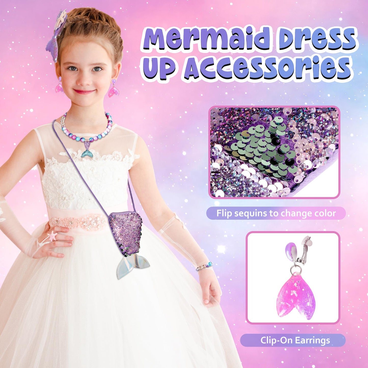 Runeaoys Mermaid Tail Blanket for Girls - Polyester, Multi-Purpose Gift, Model Mermkit01, Color: Mermaid