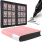 D DACCKIT Toploader Binder  Holds 288 Top Loaders - 9-Pocket Top Loader Binder for 3 x 4 Rigid Card Holders for Trading Cards or Sports Cards  Model A - Light Pink