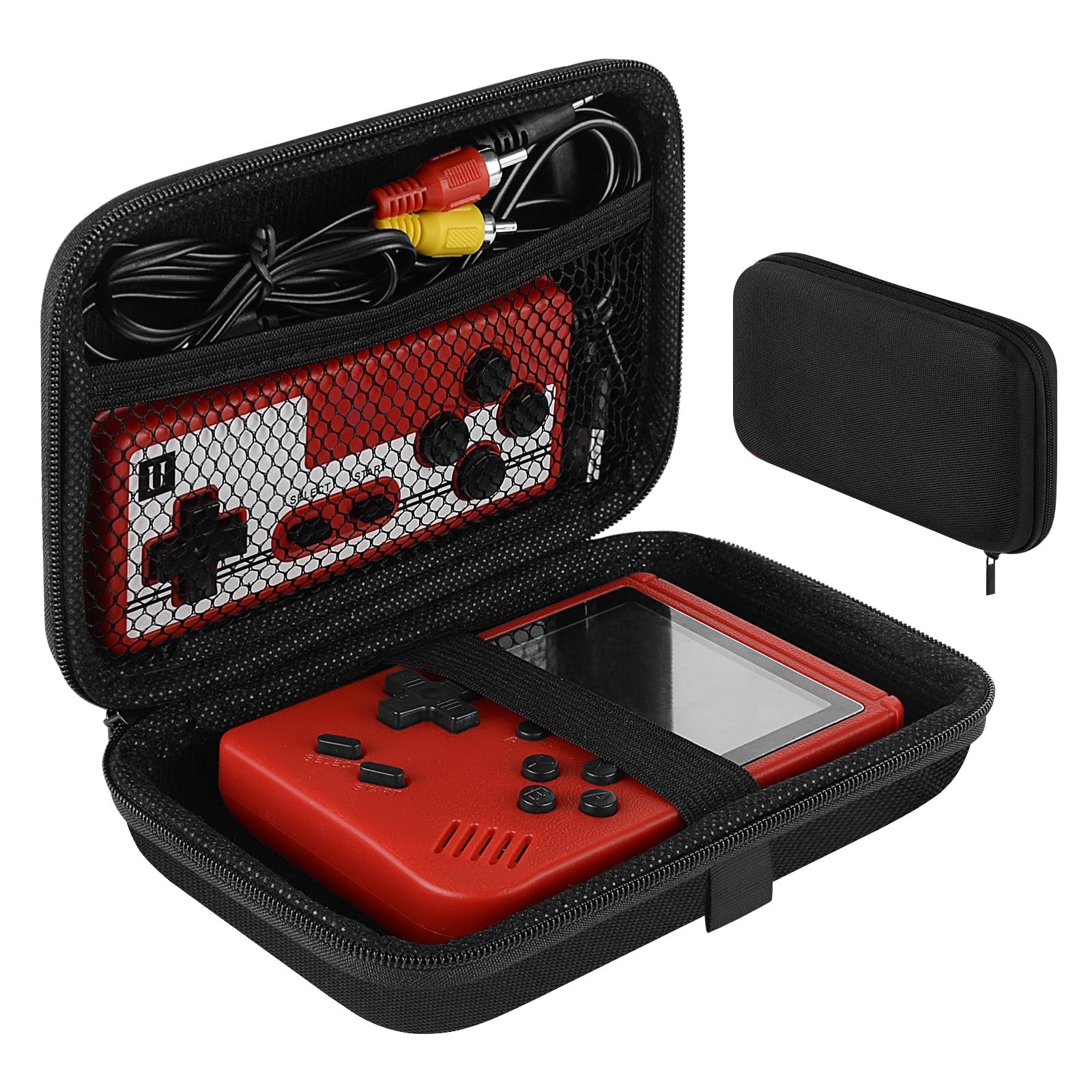 Linkidea Handheld Game Console Carrying Case, Protective Travel Retro Mini Game Player Box for Charging Cable, Earplugs, Batteri