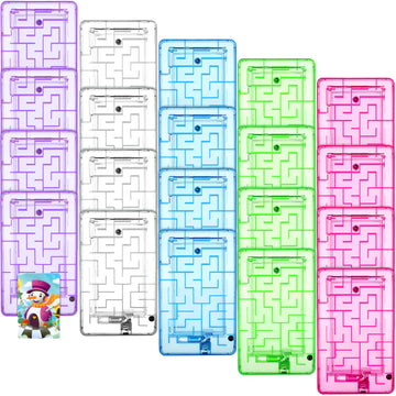 20 Pieces Gift Card And Money Puzzle Brain Teasing Maze Portable Puzzle Gift Box Plastic Gift Card Holder Intellectual Puzzles For Adults And Teens Birthday Party Supplies(Multicolor)