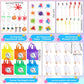 Zhanmai Paint Party Favors Kids Toddler Art Party Painting Canvas Watercolor Paints Art Painting Straws Keychain Temporary Tatto
